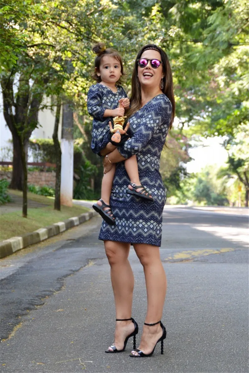 Mommy-and-Me-Mother-Daughter-Dresses-Family-Matching-Clothes-Striped-Mum-Mom-and-Daughter-Dress-Mama (4)