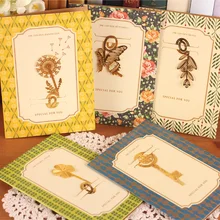 

cute stationery quality gold card bookmark delicate bookmark metal bookmark