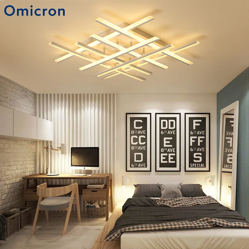 

Omicron LED Ceiling Lights Home Stack Heads Lamp LED Home Decor Warm For Bedroom Study Room Living Room Lighting