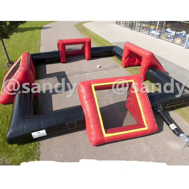 Free air ship to door,10x10m giant inflatable soccer field,inflatable