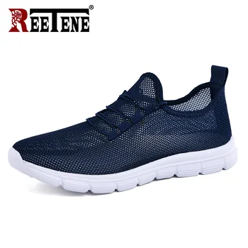 

REETENE New Mesh Shoes Men Breathable Men Loafers Summer Shoes Men Casual Mesh Shoes Male Outdoor Flat Male Chaussure Homme