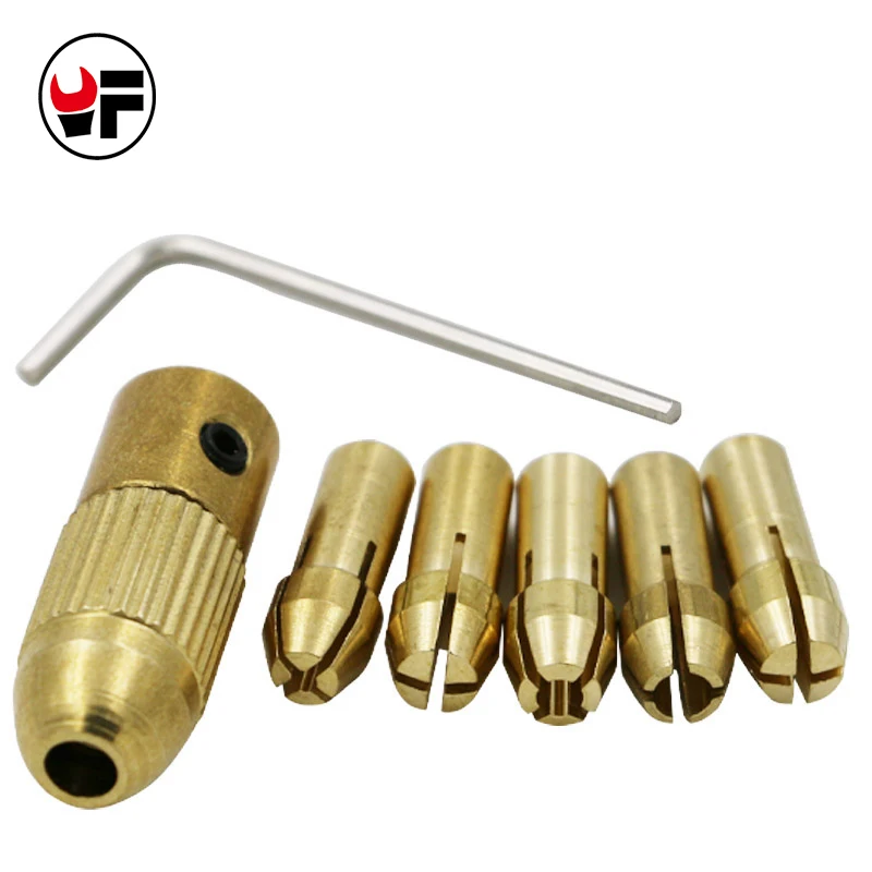 7pcs 0.5 3mm Small Electric Drill Bit Micro Drills Self tightening