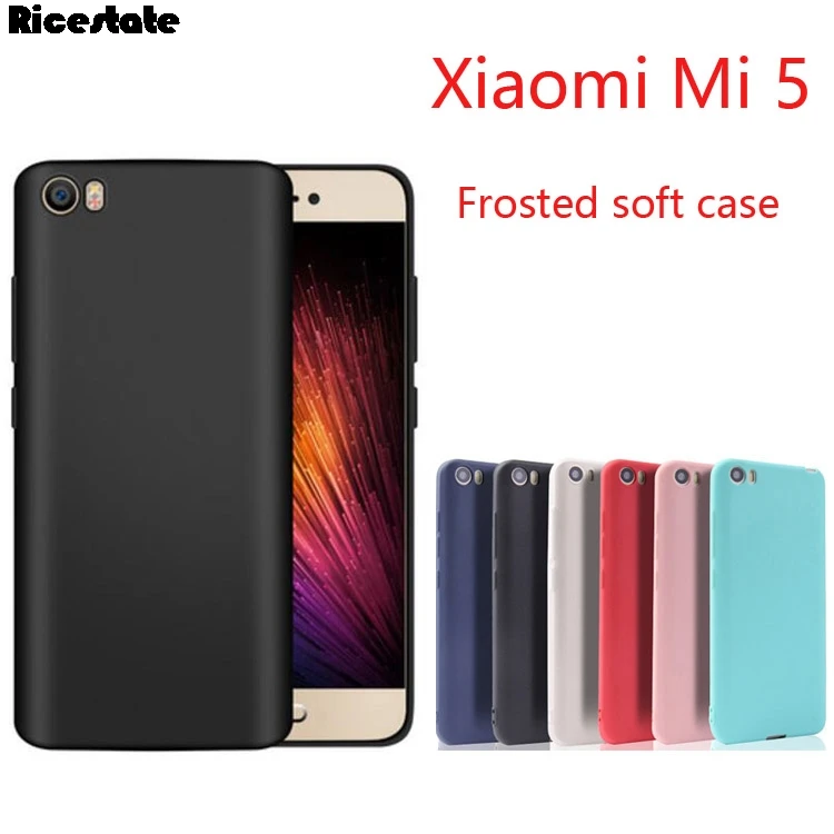 

For Xiaomi Mi5 Ultrathin Crystal and Matte Candy Solid Color Soft Case For Xiaomi Mi 5 Back Cover Silicon case