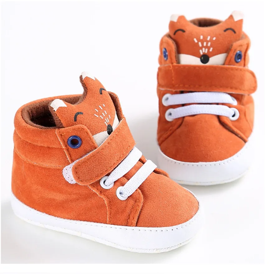 

0-18M Children's Sneakers Cute Cartoon Fox Neonata Scarpe Toddler Chaussure Family Boy Baby Booties Bebe Zapatos Girl Baby Shoes