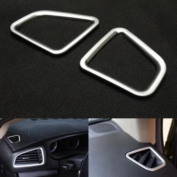 

YAQUICKA 2x Car Interior Front Air Conditioner Up Outlet Vent Frame Trim Cover Sticker For Suzuki S-cross SX4 2014-2016 Styling