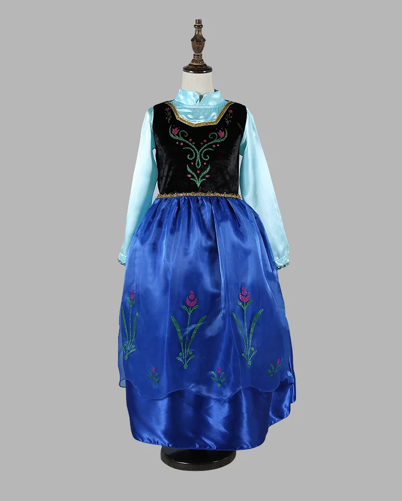 Girl Dress Kids Baby Snow Queen Toddler Girls Anna costume Girls Party Carnival Princess Children Clothes Clothing 14