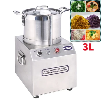 

New 110V/220V 370W 3L Stainless Steel Food High Speed Chopper Ginger Garlic Peanut Meat Grinder