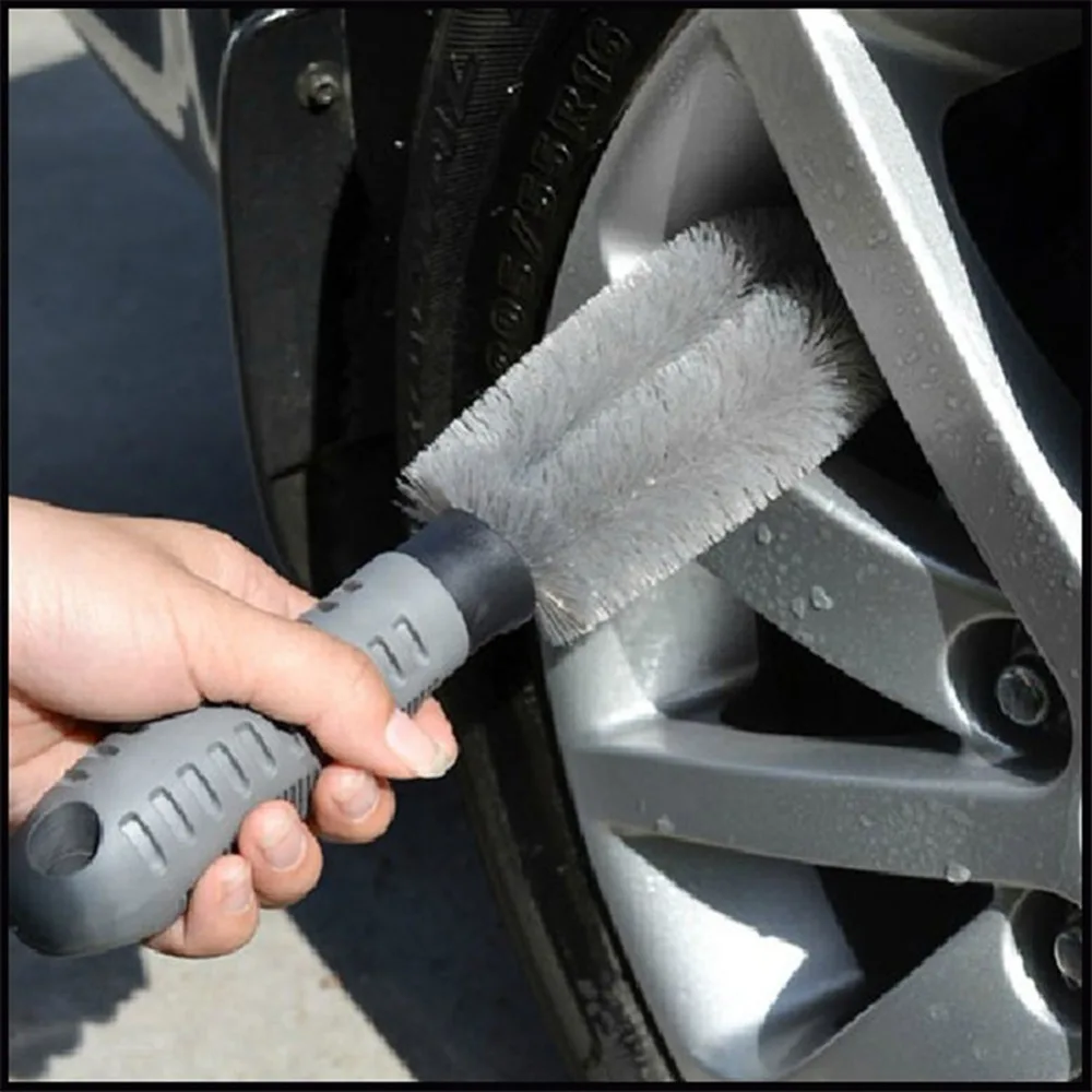 Car Wheel Cleaning Brush Wash Car Tire Brush Truck Car Motorcycle