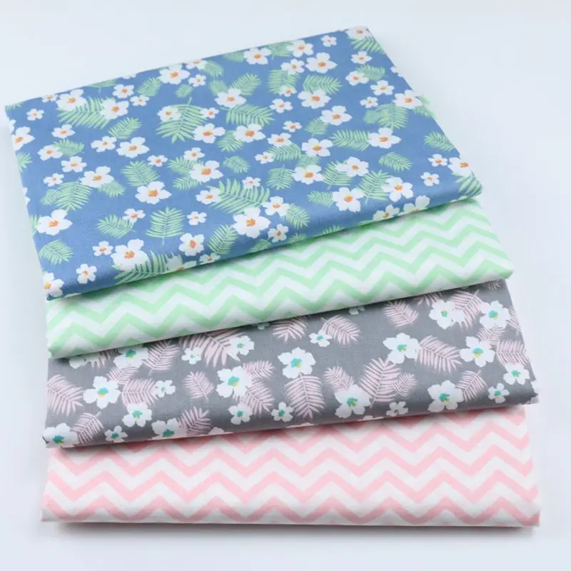 

Leaves Flower Printed Cotton Fabric DIY Sewing Craft Patchwork Quilting Cushion Apparel Handwork Home Decor Cloth Tissus Tilda