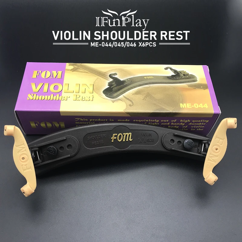 

6Pcs FOM High Quality Plastic Violin Shoulder Rest ME-044/045/046 for 1/2 1/4 1/10 1/8 1/16 4/4 3/4 Fiddle Violin accessories