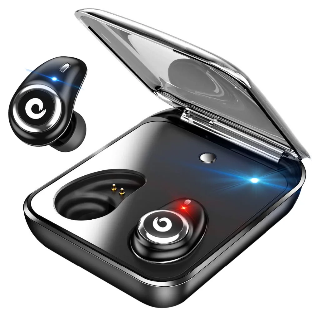 GUSGU Wireless Bluetooth Earphone Sport Stereo Bass Earbud Headset 5.0 with MIC Charging Box For iPhone iPad Samsung Waterproof