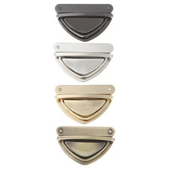 

Fashion Metal Clasp Bag Accessories Turn Lock Twist Locks for DIY Handbag Shoulder Bag Purse Gold,Black,Bronze,Silver