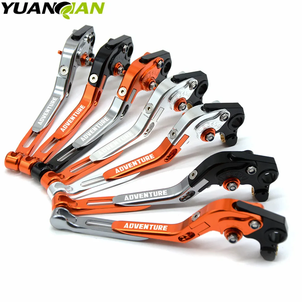 FOR ADVENTURE LOGO Motorcycle Accessories Adjustable Folding Extendable