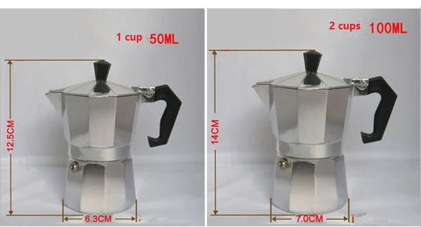 Feic 1pc Aluminum Moka Pot Bialetti 