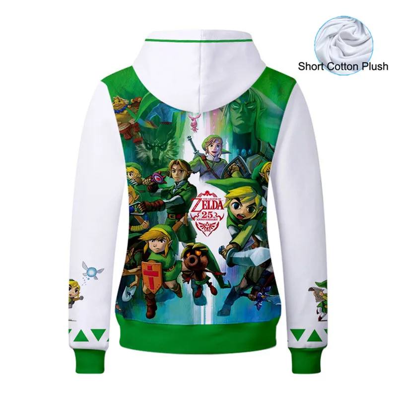 2019 Unisex Cotton Hooded Sweatshirt Legend of Zelda Uniform 3D Hoodies Cute Boku No Hero Academia Cosplay Costume Hoodies