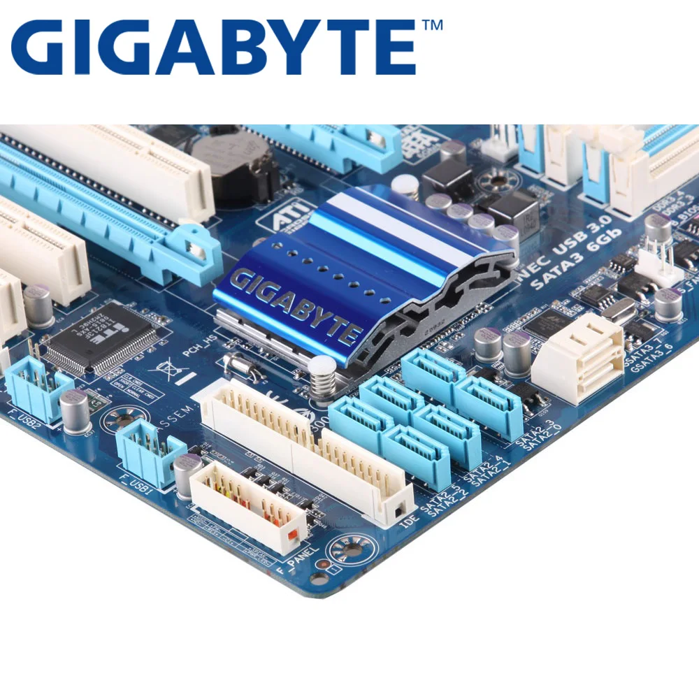 GIGABYTE GA-P55A-UD3R рабочего Материнская плата P55 разъем LGA 1156 i3 i5 i7 DDR3 16G блок питания ATX оригинальная б/у P55A-UD3R материнская плата H55