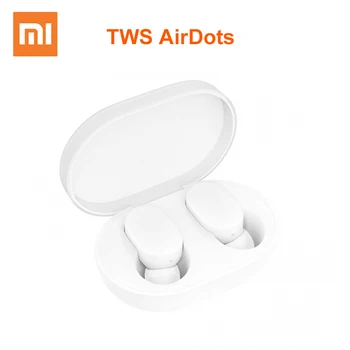 

New Xiaomi TWS AirDots Bluetooth Earphone Youth Version Stereo Bass BT 5.0 Headphones Microphone Handsfree Earbuds AI Control