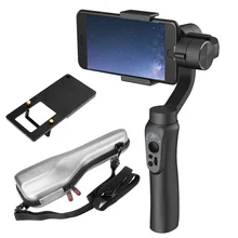 В наличии Zhiyun гладкой Q 3 оси Ручные стабилизаторы стабилизатор с адаптером для GoPro 5 4 3 + для Iphone 7 6 S 6 Plus Samsung S8 S7