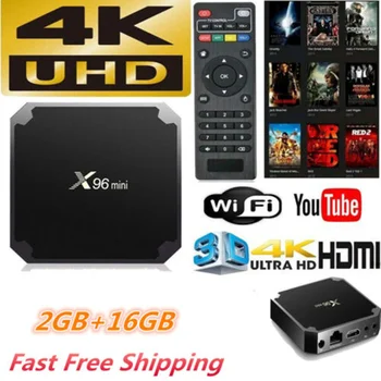 X96 mini tv box android 7.1 2GB 16GB WiFi Media Player X96mini smart Set-top tv Box Amlogic S905W tvbox Quad Core
X96 mini tv box android 7.1 2GB 16GB WiFi Media Player X96mini smart Set-top tv Box Amlogic S905W tvbox Quad Core