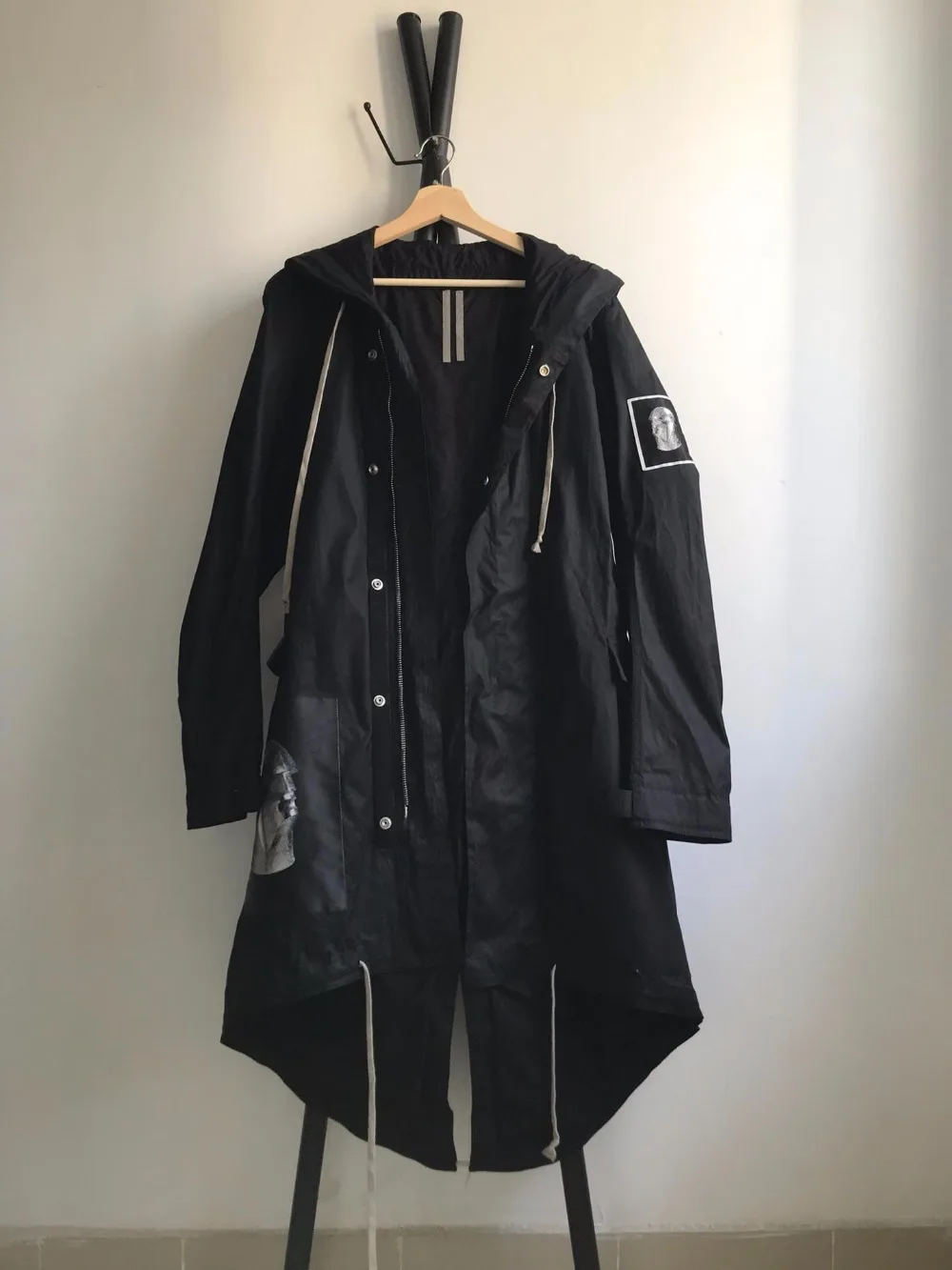 

Owen seak Men Parker Coats Jackets Gothic Style Men's Clothing Trench Winter Women Dust Coats Jackets Windbreaker Black Size XL