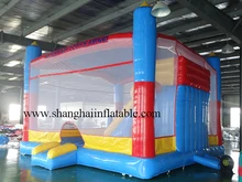 2017 customized inflatable bouncer slide combo/PVC commercial used inflatable bounce house/outdoor playground