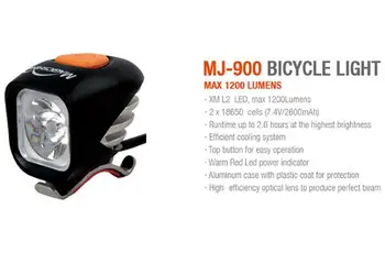 

MagicShine MJ900 1200 Lumen LED Bike Light including battery