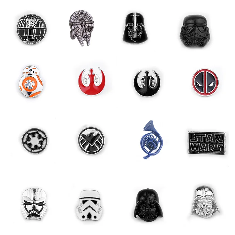 

Star Wars Pin Stormtrooper Brooch Pins Craft Spaceship Falcon Brooch badge lapel Pin Men Women