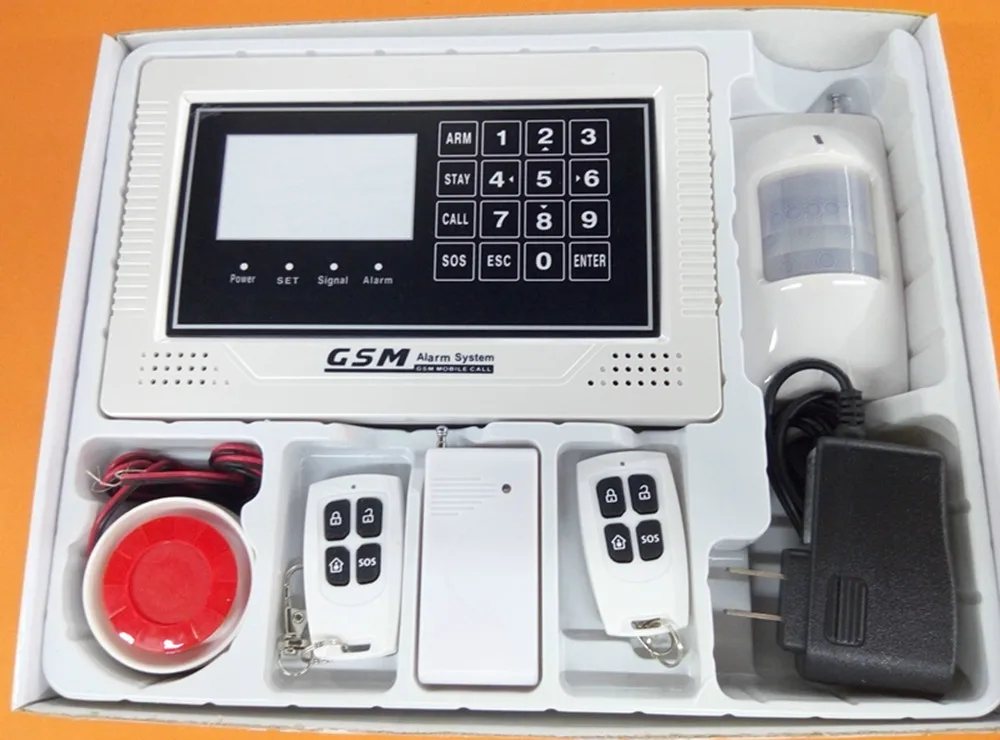 

English/French/ Spanish/Cenze/ Multi-language 433Mhz GSM Alarm System