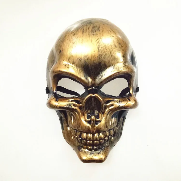 4 цвета вечерние Maskss страшный призрак череп голова скелета череп наружные маски для украшение на празднование Хэллоуина серебряные цветные маски Костюм