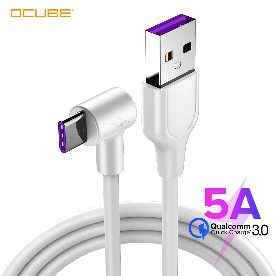 

USB Type C Phone Charger Cable Type-C Usb Kablo for Huawei P20 P30 P10 Mate 20 Pro Honor 10 9 20 5A Super Charge Cable 2 Meters