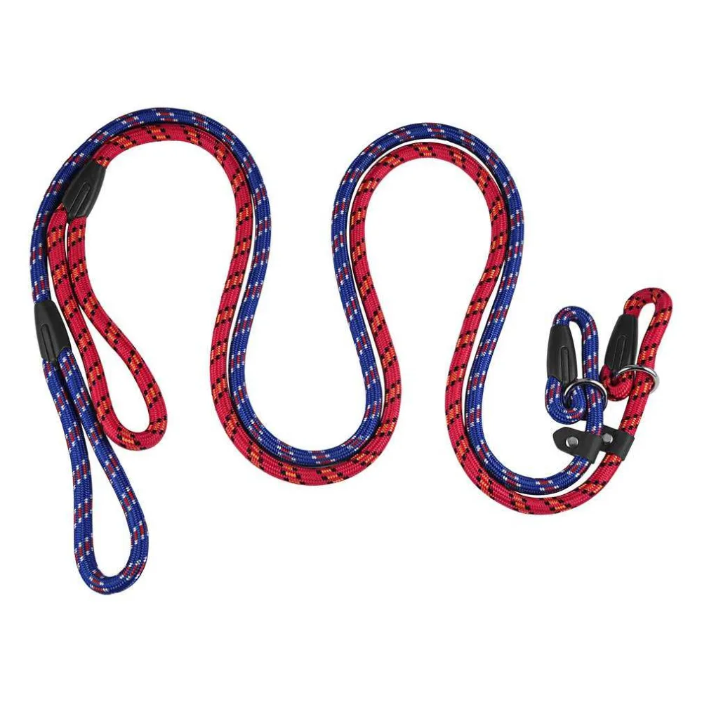 

2 Color Soft Nylon Pet Dog Training Leash Durable Leashes Chew Resistant Ergonomic Anti Slip Grip Traction Rope