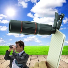 Зум-объектив для смартфона мобильный объектив 18X25 HD монокулярный телескоп телефон камера объектив для iphone X 7 8 Plus telefon Универсальный