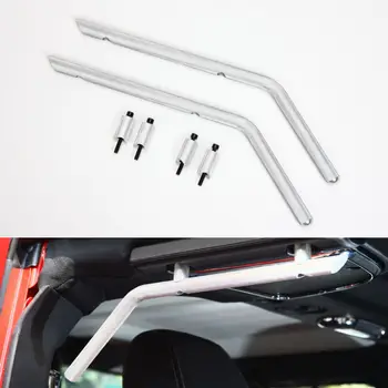 

Auto Aluminum Car Roll Bar Armrest Rear Handle Bar Side Front Fit For Jeep Wrangler JK 4 Door Silver Car Styling Car Accessories
