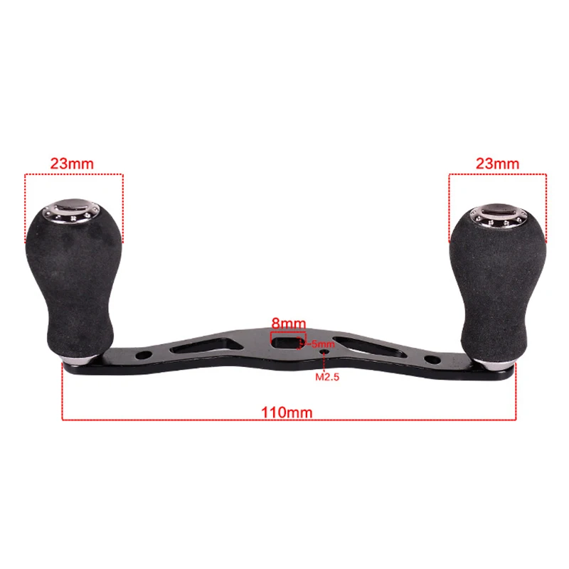 

Fishing Handle Reel Double Knob Replacement Metal Alloy Accessory Parts