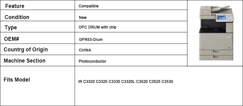NPG67 НПГ женский 67 фотобарабанное фазирующее устройство+ барабан чип для canon iR C3320 C3325 C3330 C3320L C3520 C3525 C3530 цилиндр барабана