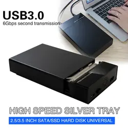 Портативный жесткий диск картридж Мода Охлаждения HDD SSD корпус черный падение защита передачи Поддержка 10 ТБ