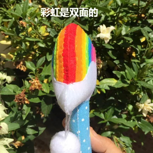 Детский ручной Колокольчик Rainbow cloud войлочный набор Нетканая ткань для рукоделия