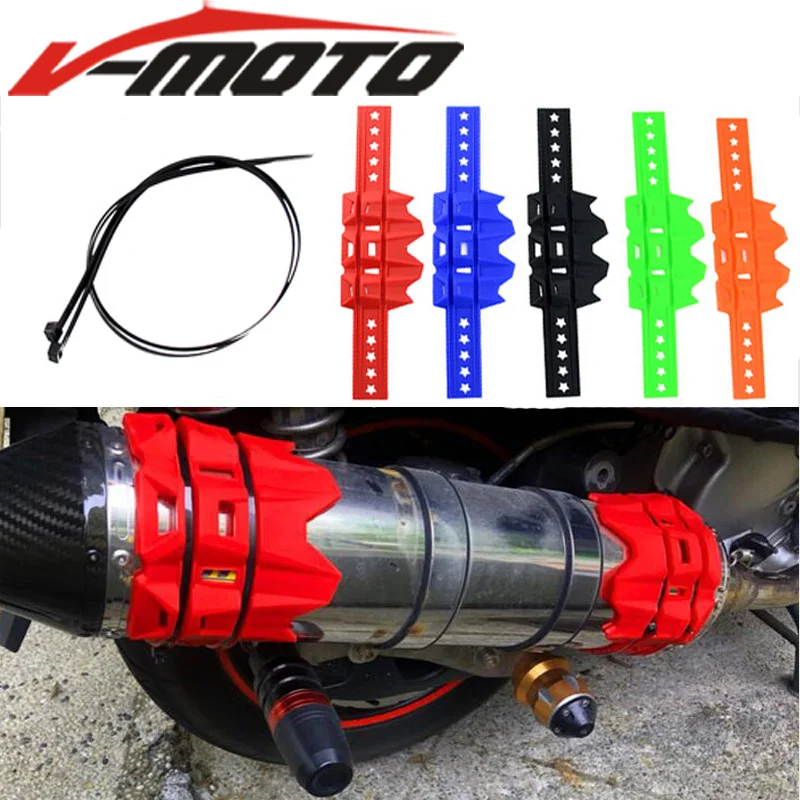 

Universal Motorcycle Exhaust Muffler Silencer Protector guard for husqvarna ktm motocross ACERBIS style moto motocross enduro