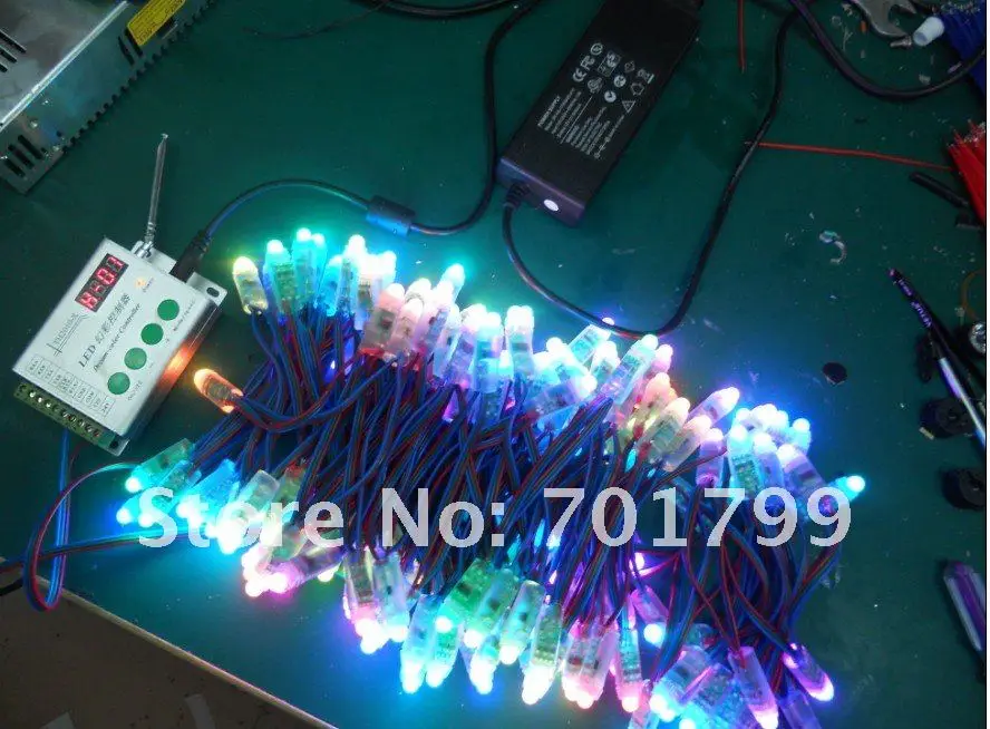 128 узел LED пиксель строка; DC12V вход; новая модель, IP68; TM1804IC