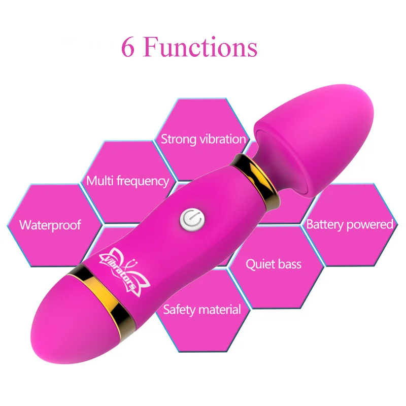 Мощный G Spot вибратор для женщины Стимулятор клитора большая волшебная палочка