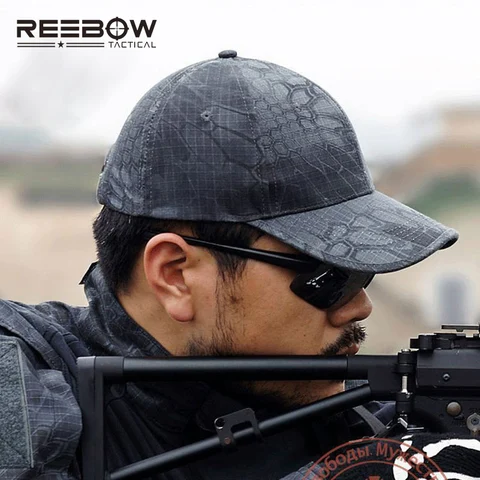 Boné de Beisebol Reebow Tactical Outdoor Sports Camping Camuflagem Biônico Ajustável Cap Secagem Rápida Outono Caminhadas Caça Tiro