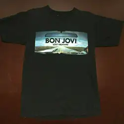 Bon Jovi 2008 Тур рубашка XL Lost Highway Live и в вашем лице Размер Средний