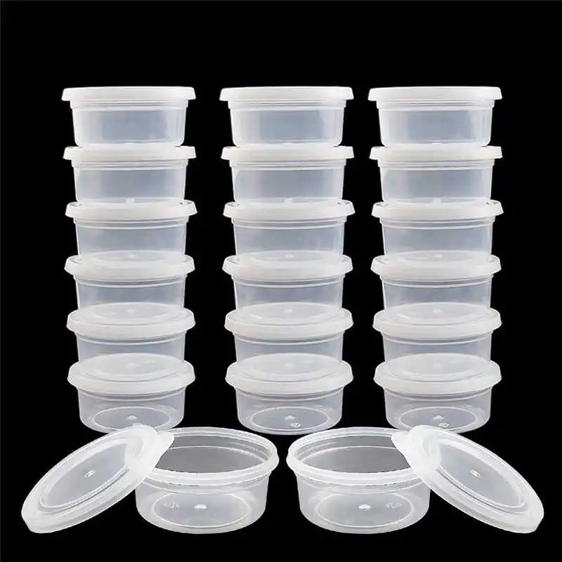 

20 Pc High-quality Slime Storage Containers Foam Ball Storage Cups Containers With Lids Small Sundries Storage #2d5