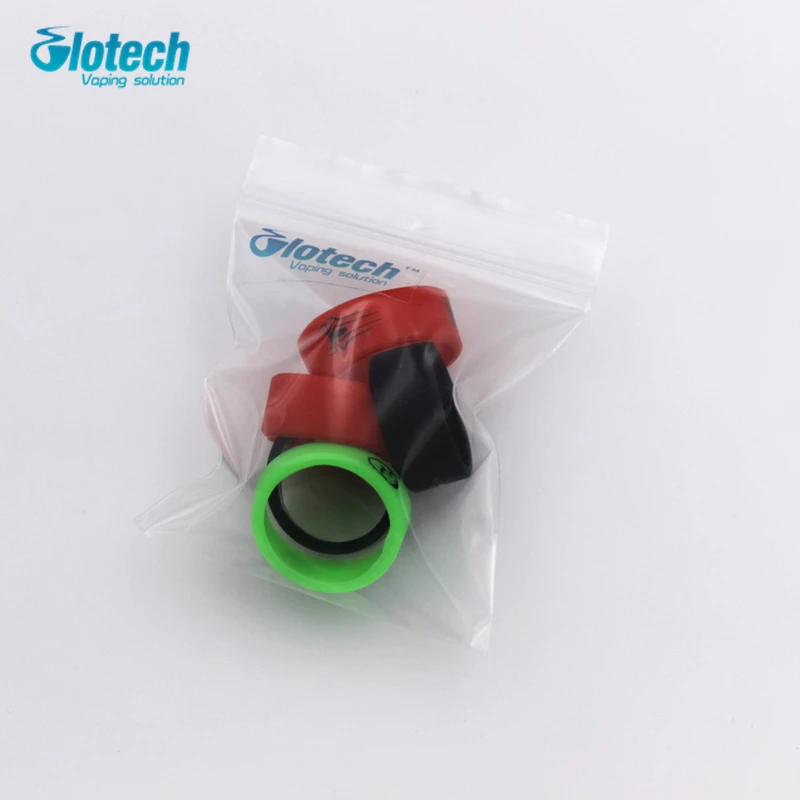 Glotech 100pcs New silicone rubber vape ring decorative band for 18650 mechanical mod 22mm mod rda rba vaporizer Atomizer