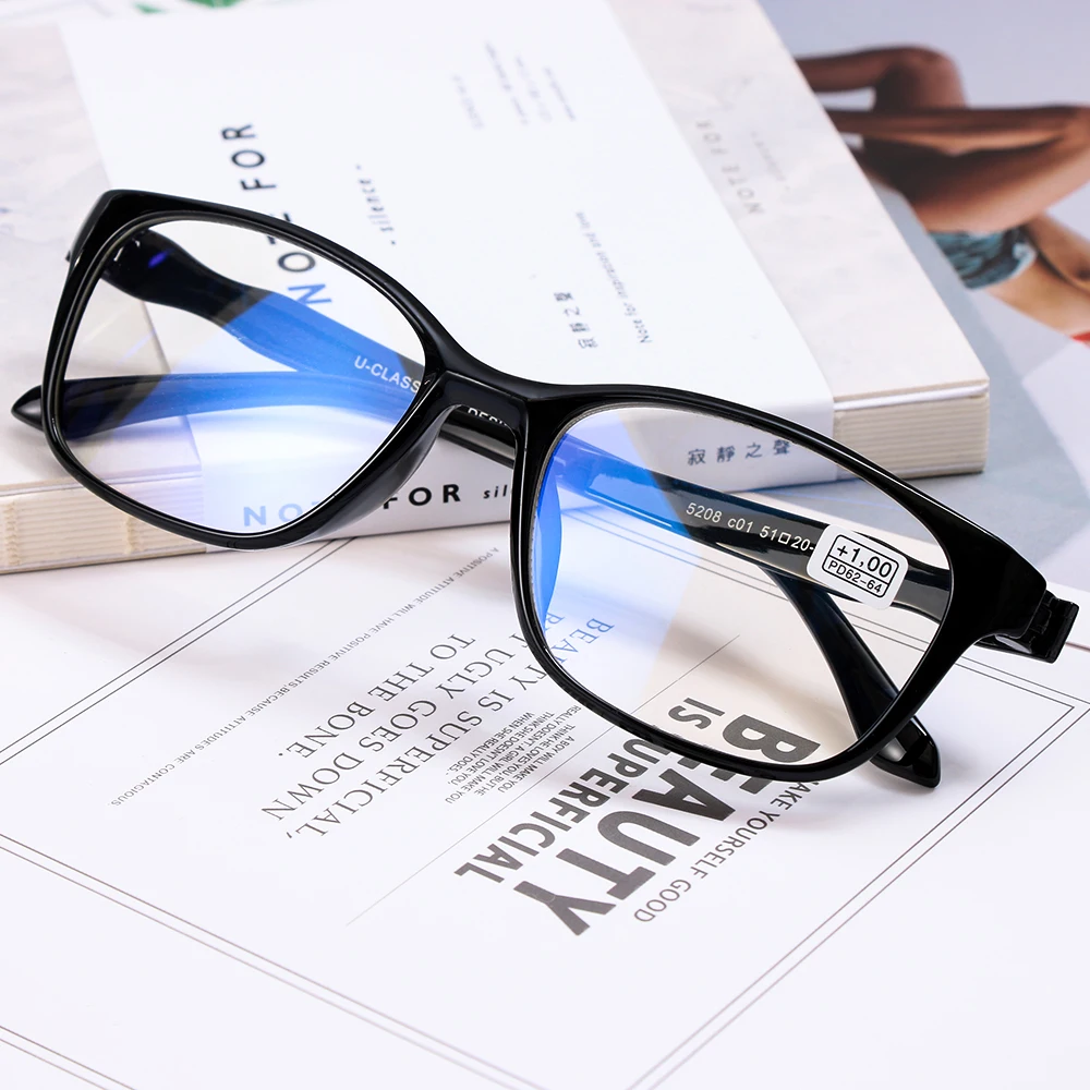 

1PC Unisex Reading Glasses Lightweight Transparent Rimless Elders Reading Glasses Vision Care Magnifying Eyewear +1.0~+4.0