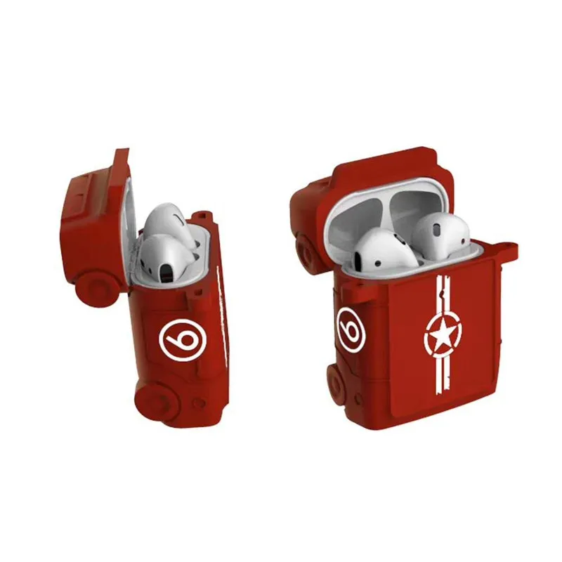 

Car toy Silicone case For Apple AirPods Headset Pods Shockproof Drop Soft Case For Apple Bluetooth charging headset box