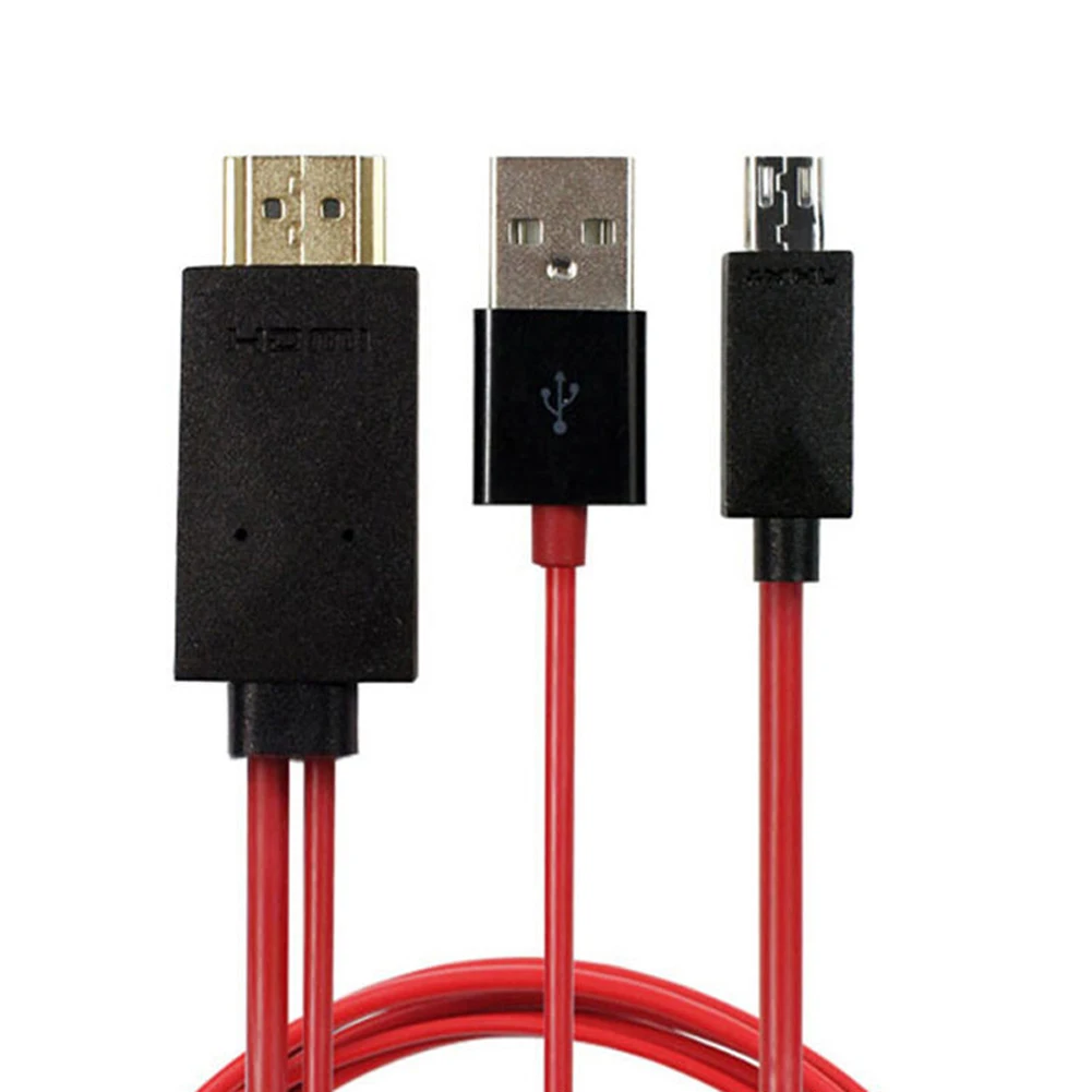 Горячая MHL Micro USB к HDMI 1080 P телевизионный HD кабель адаптер для универсальных телефонов Android