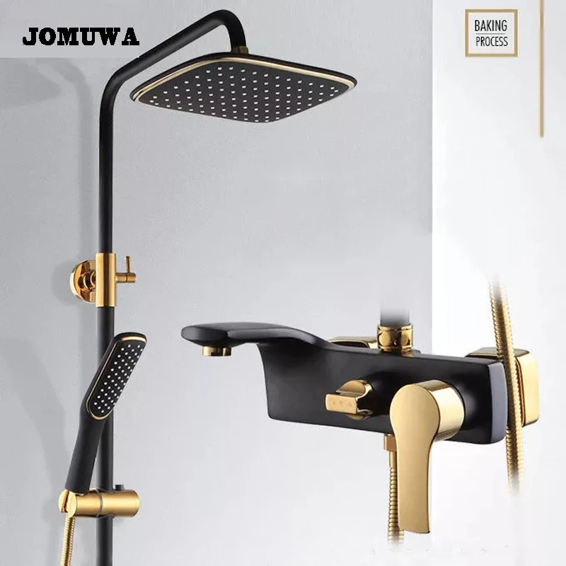 

JOMUWA toilet shower kit gold shower faucet bronze black shower faucets best gift for new home decoration bath showers