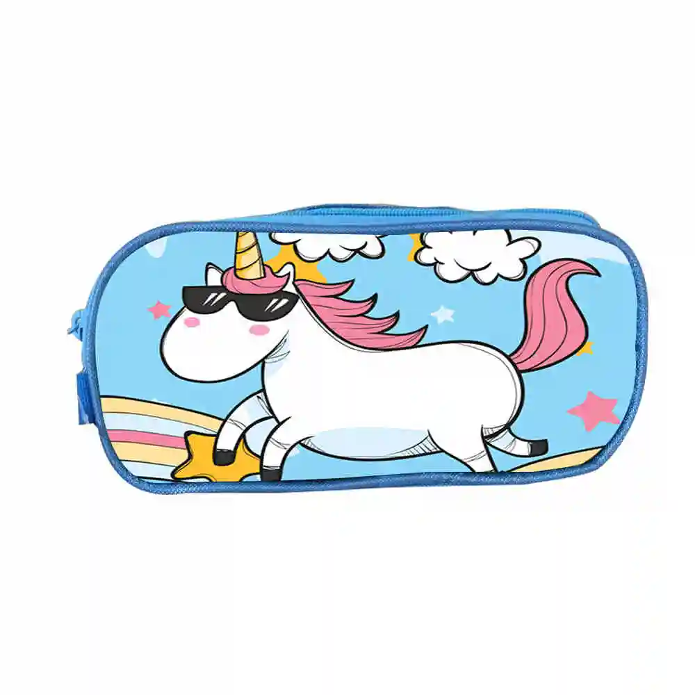 

Dabbing Unicorn Dab Horse Galaxy Star Cosmetic Cases for Girls Boys Pencil Bags Children School Supplies Kids Students Pen Box