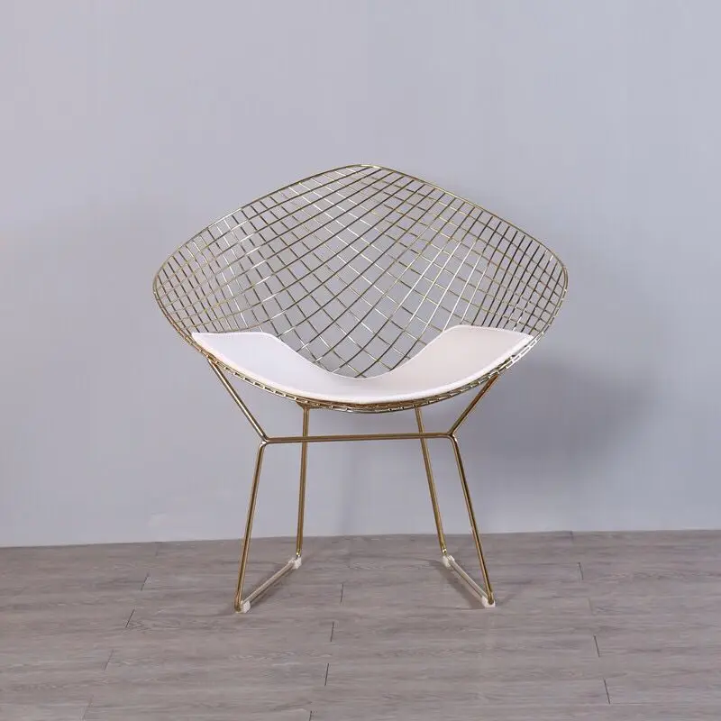 Free shipping U-BEST Golden Metal Wire Dining Chair Diamond Chair,fashion outdoor wire mesh diamond dining chair